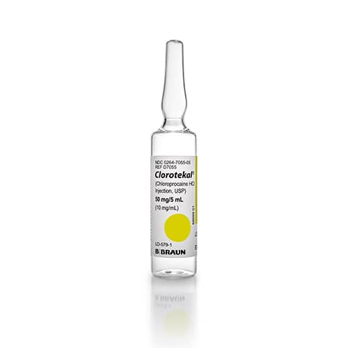 B. Braun Clorotekal 1% Chloroprocaine HCI Injection, USP