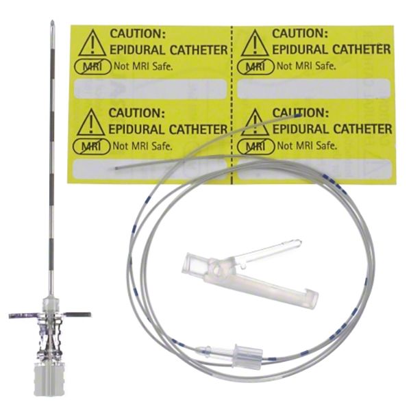 B. Braun Continuous Epidural Set - 17 Ga X 90 mm Tuohy Needle Set with 19 Ga Open Tip Springwound Catheter