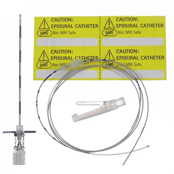 B. Braun Continuous Epidural Set - 17 Ga X 90 mm Tuohy Needle Set with 19 Ga Closed Tip Springwound Catheter