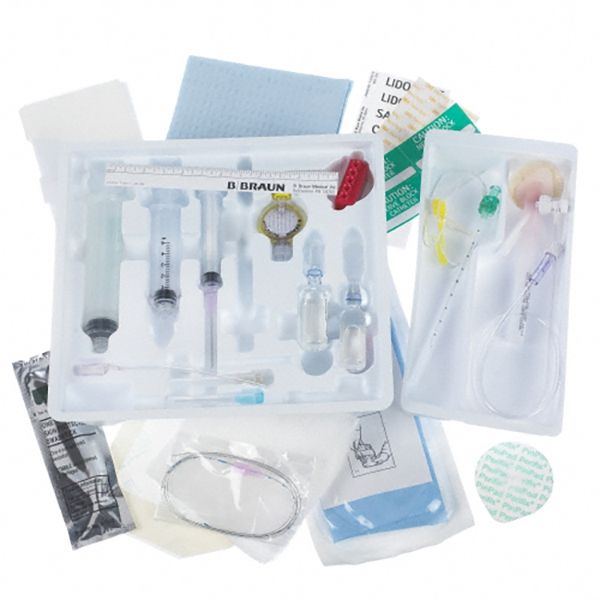 B. Braun Contiplex Tuohy Tray Kit - 18 Ga x 4 in Insulated Needle and Non-Stimulating Catheter - Includes Ultrasound Transducer Cover and Gel