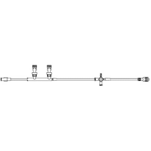 B. Braun IV Extension Sets with Manifolds and Stopcocks - with Normally Closed Dual Manifold and Four-way Stopcock