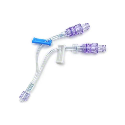 B. Braun Nexus TKO Anti-Reflux Needleless Connector - 4" Removable Bifurcated Microbore Extension Set