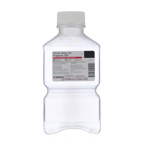 B. Braun Solutions in Plastic Irrigation Containers - Sterile Water for Irrigation, 1,000 mL