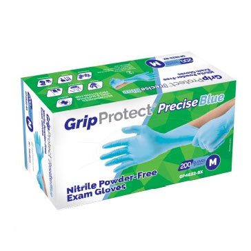 GripProtect Precise Blue Nitrile Exam Gloves
