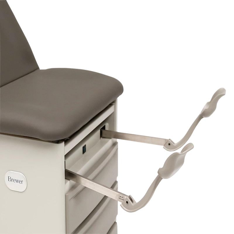 Brewer Access Stationary Exam Table - Non-Electrical: Stirrups