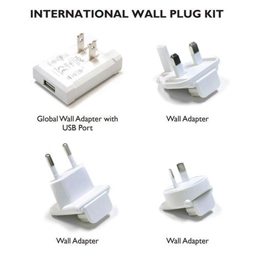 Burton UV LED Magnifier - International Wall Plug Kit
