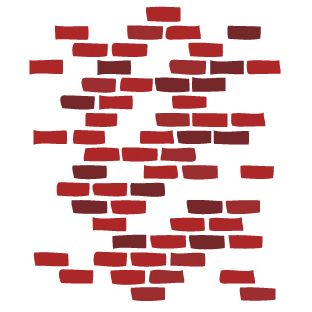 Clinton Bricks Wall Sticker