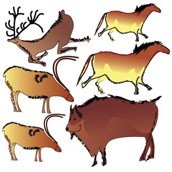 Clinton Cave Paintings Wall Sticker