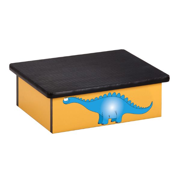 Clinton Dino Days Yellow Laminate Step Stool