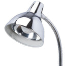 Clinton Gooseneck Lamp with Chrome Finish - close up