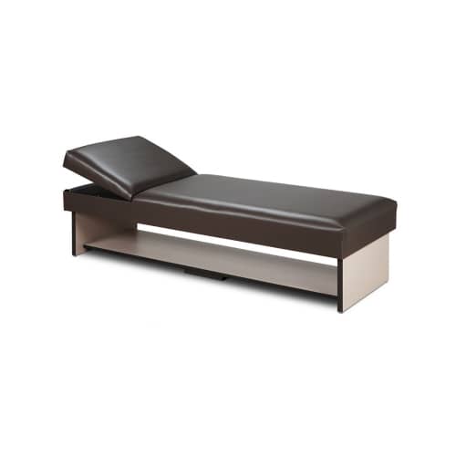 Clinton Panel Leg Couch with Full Shelf and Adjustable Pillow Wedge