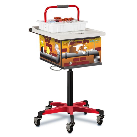 Clinton Pediatric Alley Cats and Dogs Phlebotomy Cart