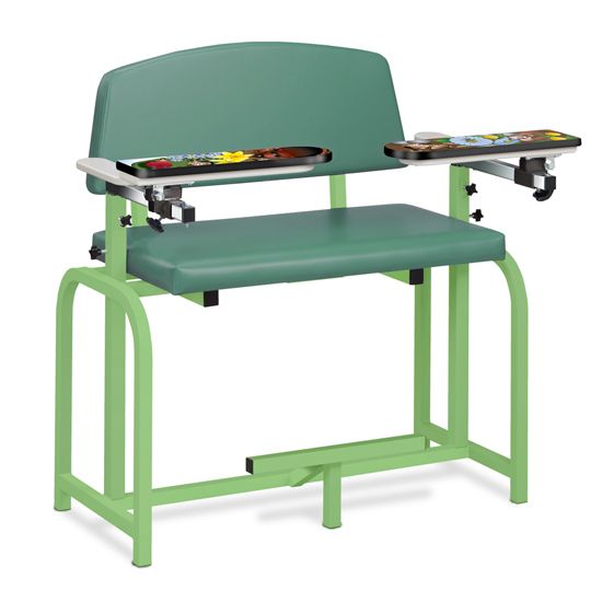 Clinton Pediatric Series/Spring Garden Extra Wide Blood Drawing Chair