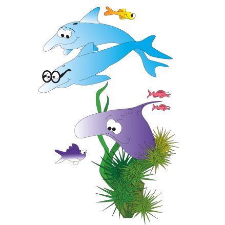 Clinton Sea Life Wall Sticker