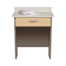 Clinton Two Leg Wall Mounted Desk - Desk with Pull-Out Drawer