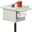 Clinton Two-Bin Phlebotomy Cart with glove box holder