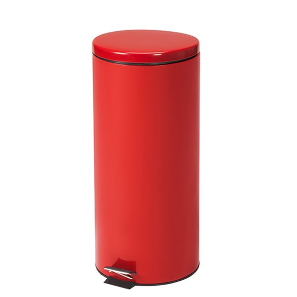 Clinton Waste Can - 32 QT Red Round