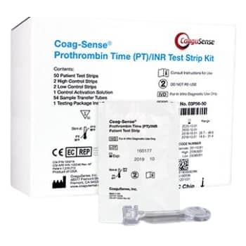 Coag-Sense Coagulation Test Kit with Professional Prothrombin Time Test - PT/INR