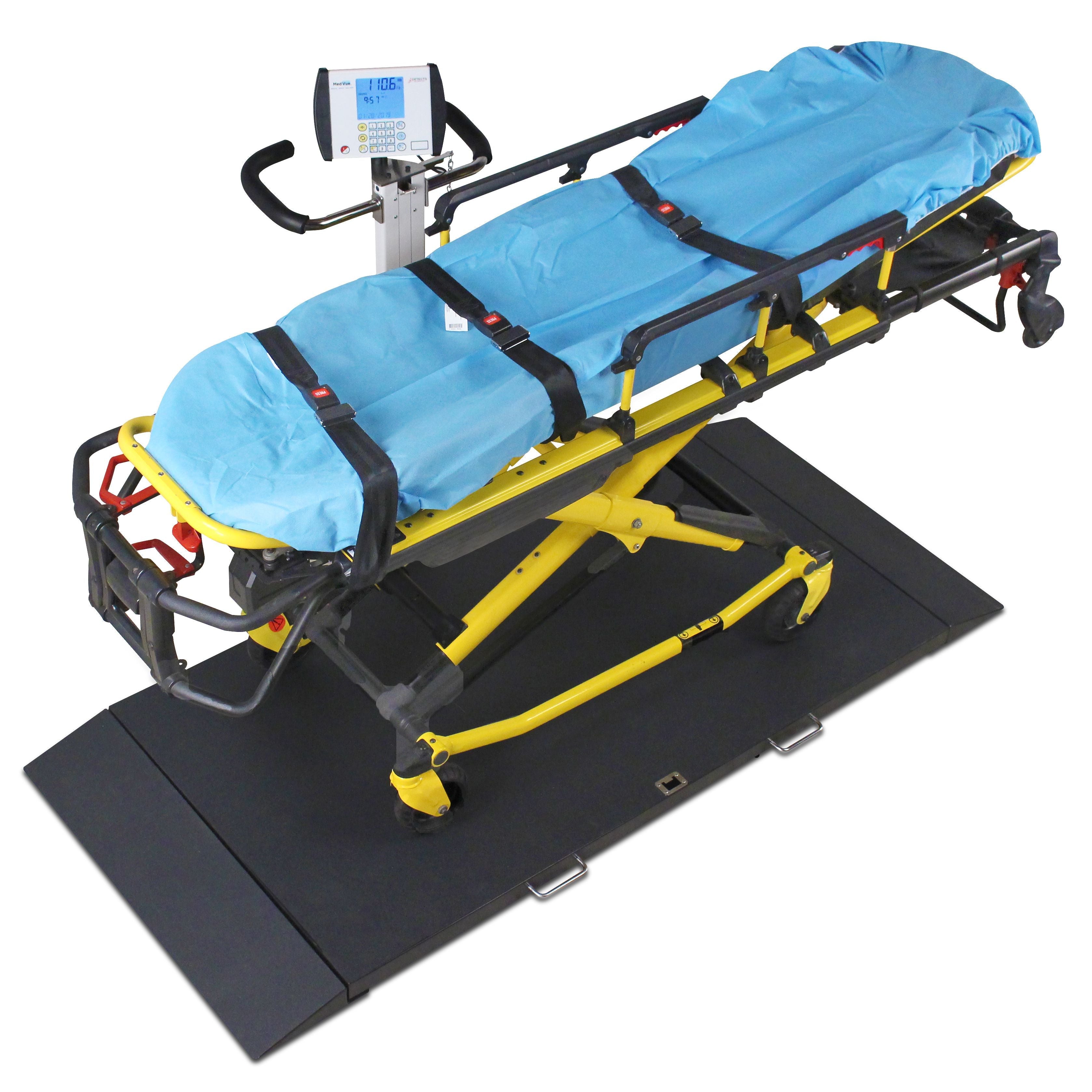 Detecto 8550 Portable Stretcher Scale with Fold-Up Column - With Stretcher