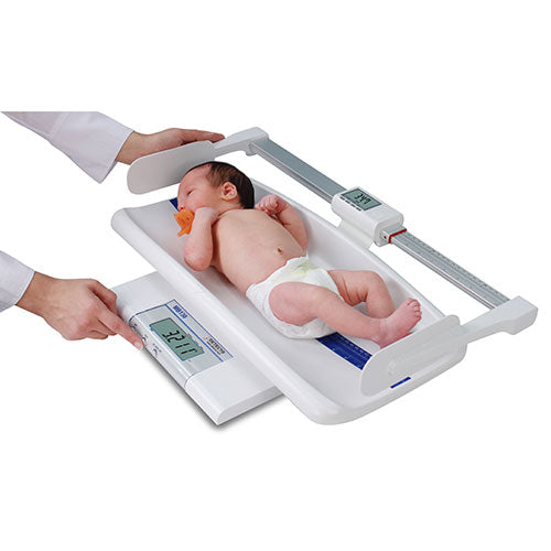 Detecto Digital Convertible Pediatric Scale - In Use with Measuring Rod