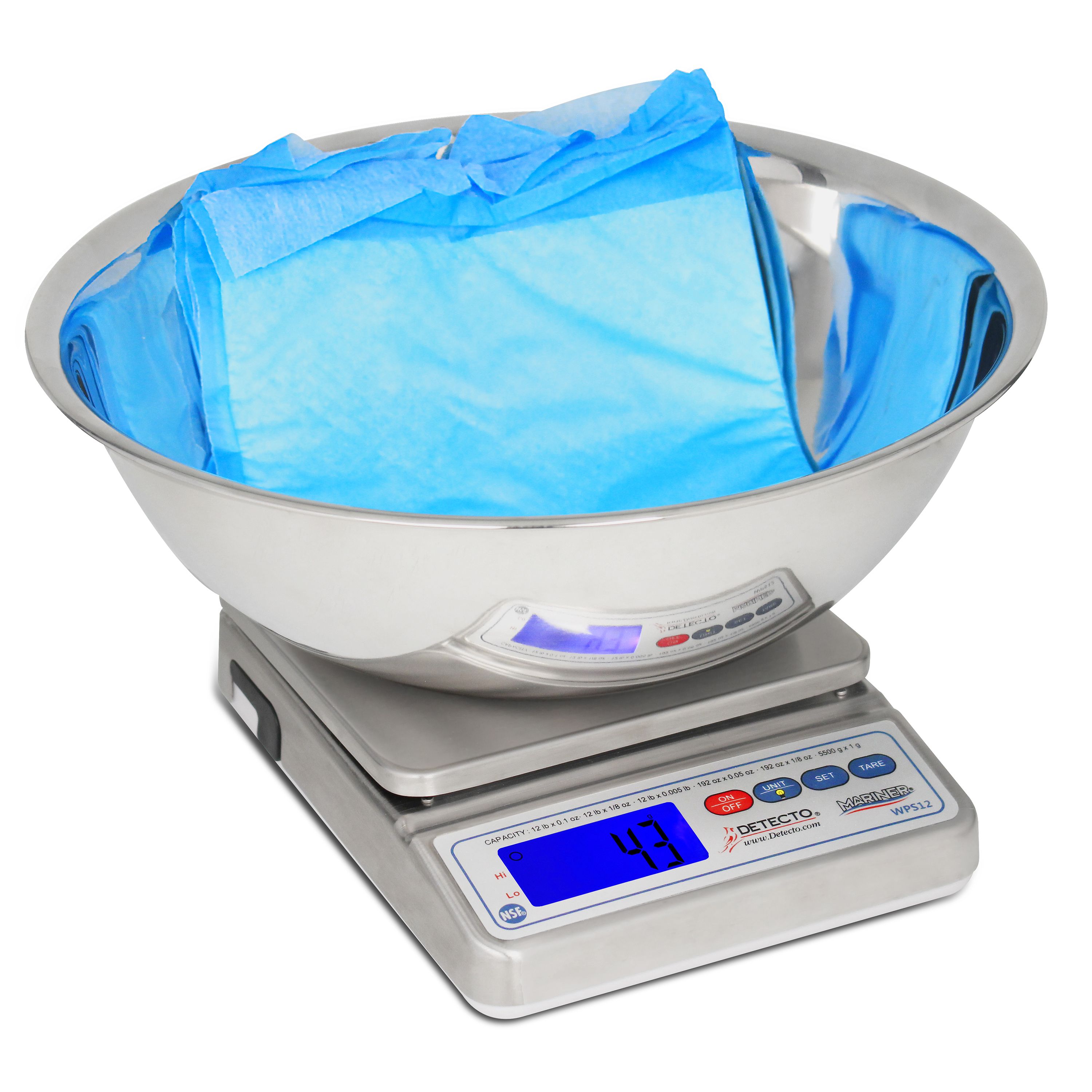 Detecto Digital Scale with Utility Bowl