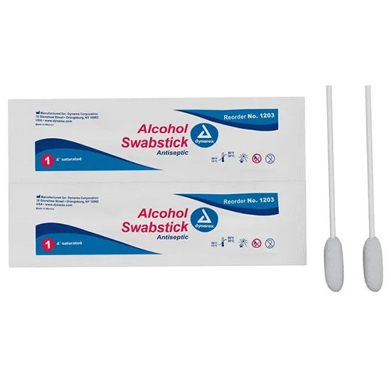 Dynarex Alcohol Swabsticks - 1 Swabstick/Pack