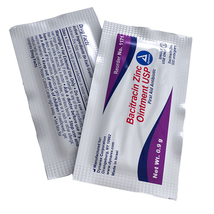 Dynarex Bacitracin Zinc Ointment - 0.9 g Packet