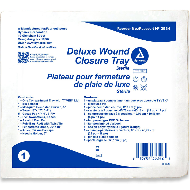 Dynarex Deluxe Wound Closure Tray