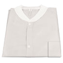 Dynarex Disposable Lab Coat - White - With Pockets