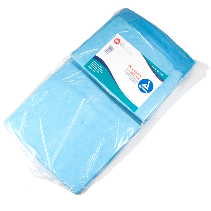 Dynarex Disposable Underpads - 30" x 36" (90 g) with Polymer