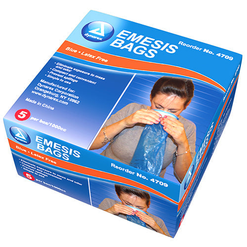 Dynarex Emesis Bag - Blue (5 Bags/Box)