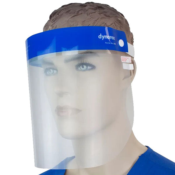 Dynarex Full Length Face Shield - Angled View