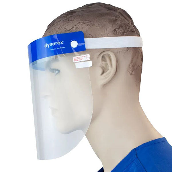 Dynarex Full Length Face Shield - Side View