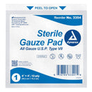 Dynarex Gauze Pad - Sterile - 4" x 4" - Pouch