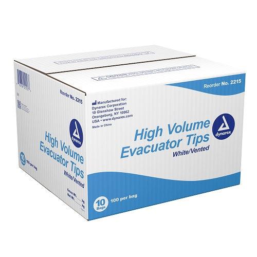 Dynarex High Volume Evacuator Tip - Case