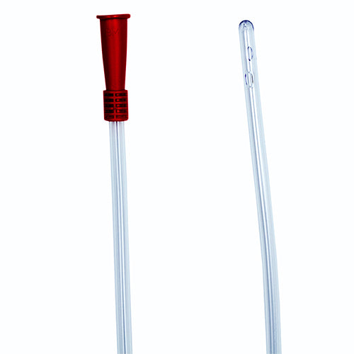 Dynarex Intermittent Catheter - Male - 18 FR - Red