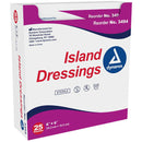 Dynarex Island Dressing - Sterile - 6" x 6" - Box