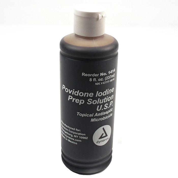 Dynarex Povidone-Iodine Prep Solution - 8 oz