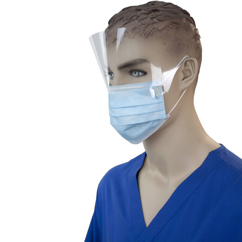 Dynarex Procedure Face Mask with Plastic Shield