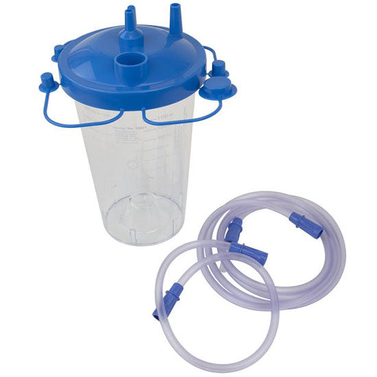 Dynarex Resp-O2 Disposable Suction Canister - 1200 cc with Tubing