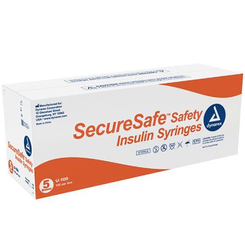 Dynarex SecureSafe Safety Insulin Syringe - Case