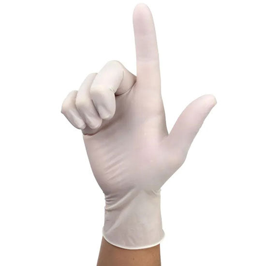 Dynarex Sensi Grip Latex Exam Gloves - Pointer Finger