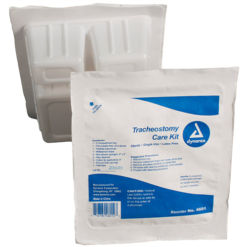 Dynarex Tracheostomy Care Kit (20/Case) - With Gloves