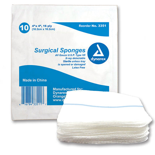 Dynarex X-Ray Detectable Surgical Gauze Sponge