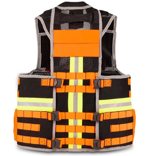 Elite Bags EMT Safety E-VEST'S - Orange, Back