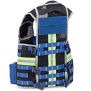 Elite Bags EMT Safety E-VEST'S - Royal Blue, Side and Back