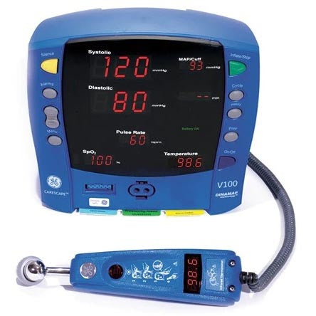 GE Carescape V100 Vital Signs Monitor - Includes Temperature