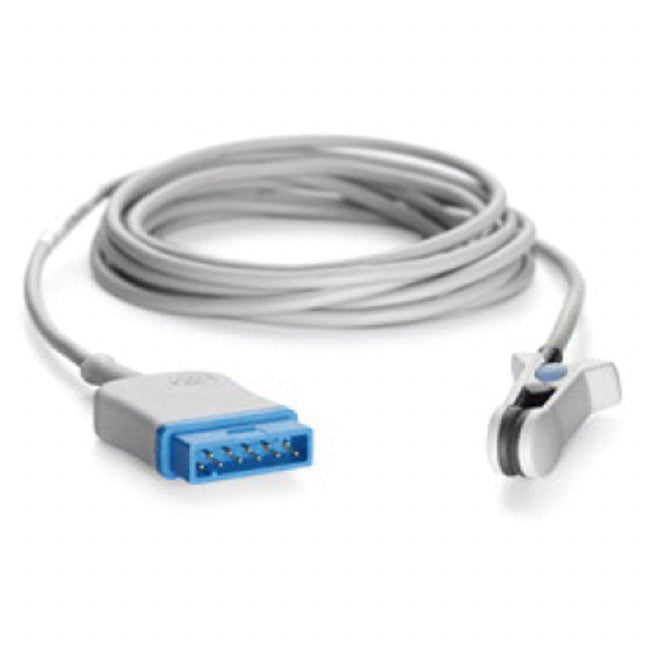 GE TruSignal Integrated SpO2 Reusable Sensor - GE - Adult/Pediatric Ear - 2m