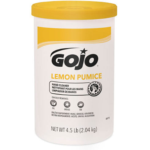 GOJO Lemon Pumice Hand Cleaner - 4.5 lb Cartridge (6/Case)