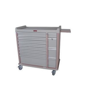 Harloff AL294BOX OptimAL Aluminum 294 Capacity Unit Dose Medication Box Cart